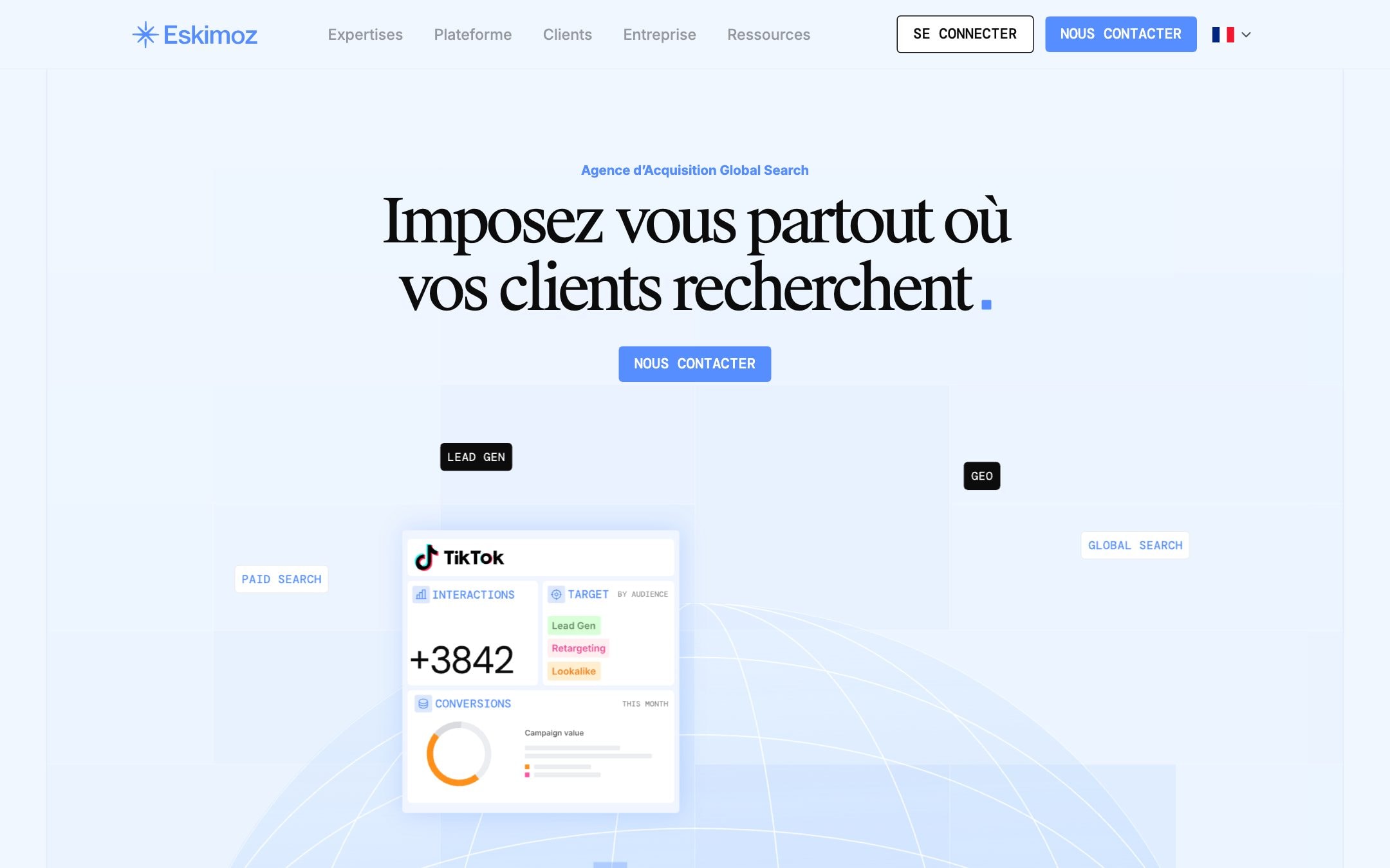 Site de Eskimoz — capture d'écran