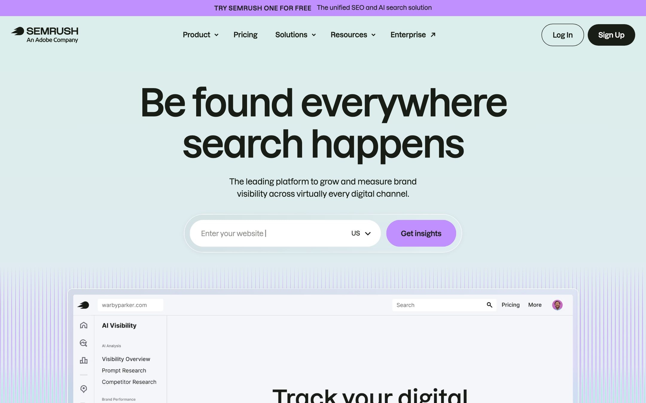 Semrush AI Toolkit — capture d'écran